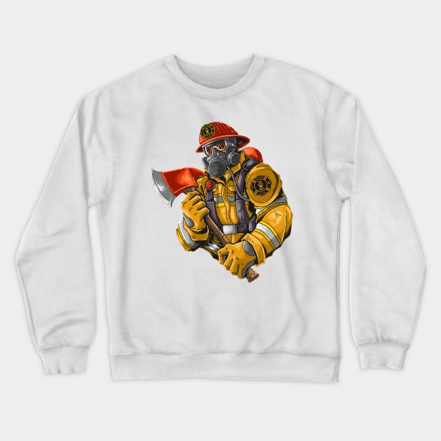 fireman Crewneck Sweatshirt by GAGO5